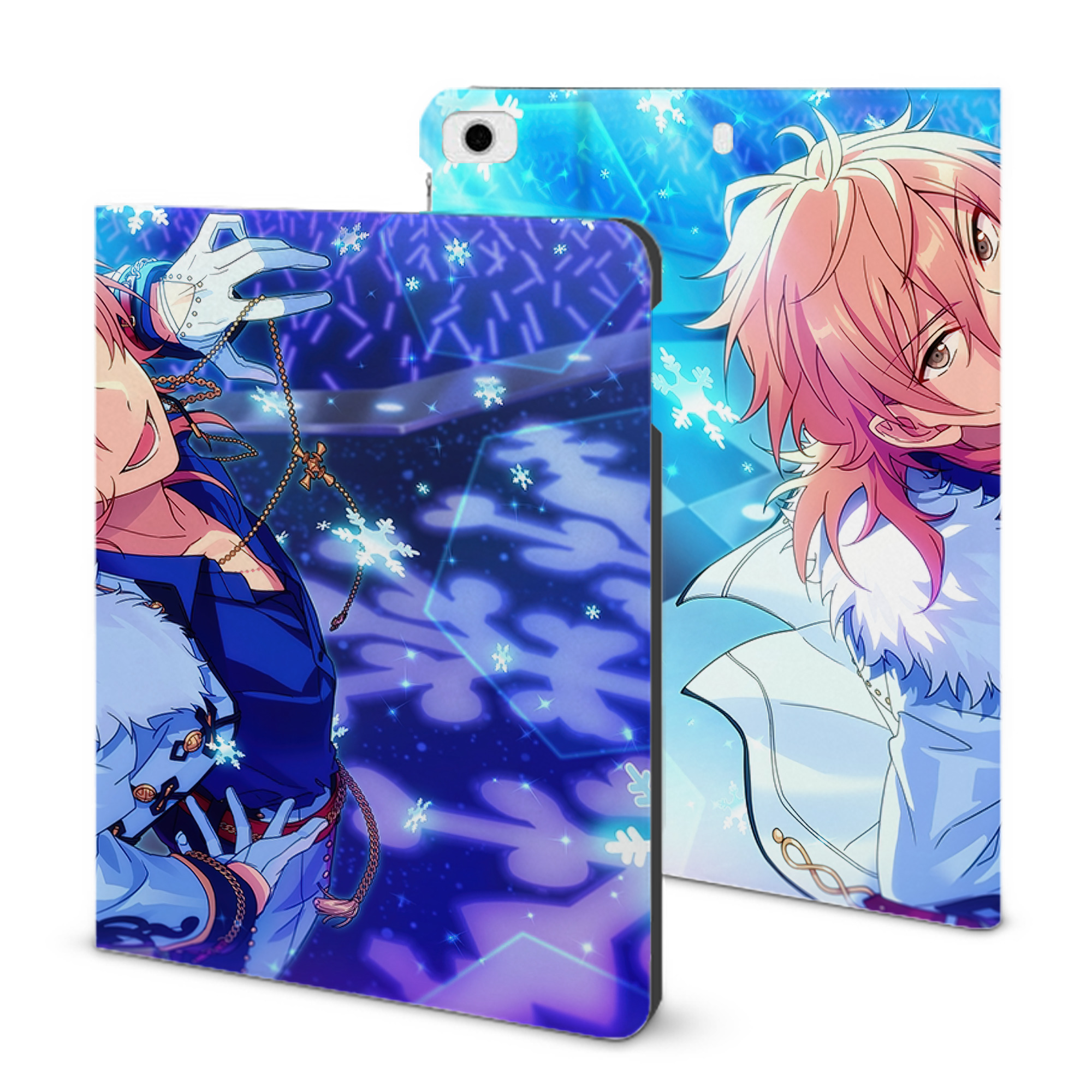 （画像用） あんさんぶるスターズ! Ensemble Stars IPad ケース ブック型 PUレザー TPU 耐衝撃 軽量 薄型 ペン収納なし 全面保護 IPad 各モデル対応